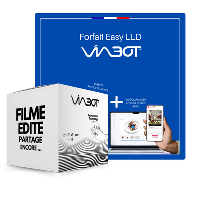 ACHAT Matériel + ENGAGEMENT: VIABOT® by vimersio - Studio vidéo 360° + photo packshot + Caméra 4K intégrée + 89 euros/mois sur 24 mois